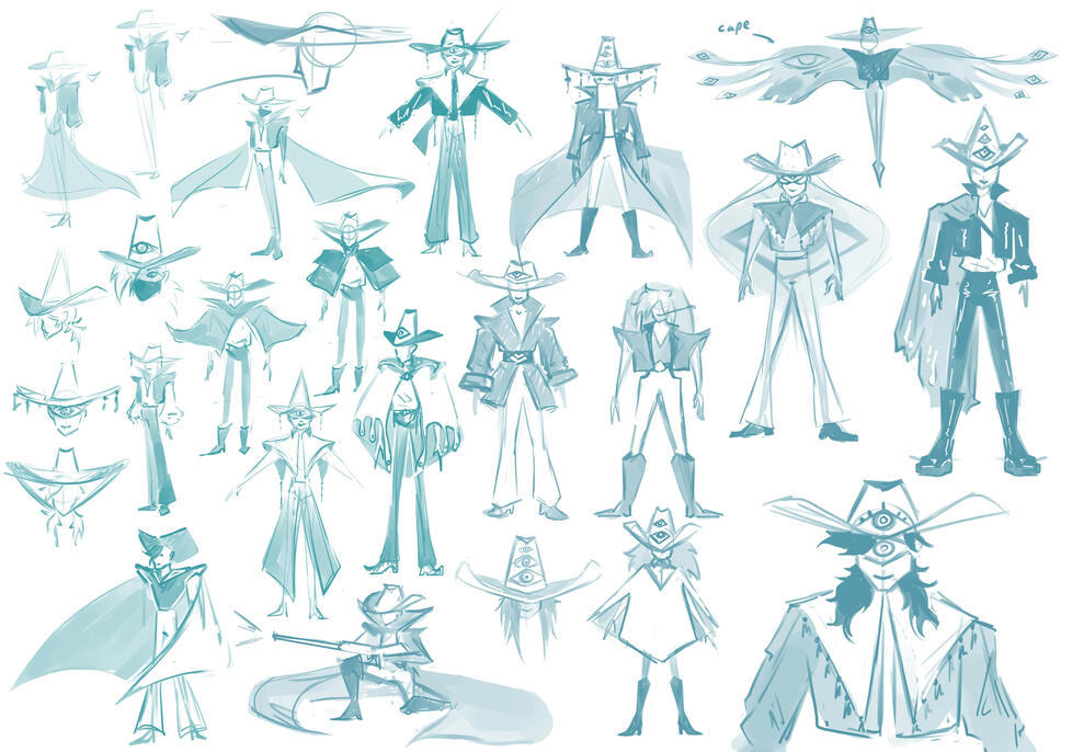 Ni No Kuni character design assignment - thumbnails